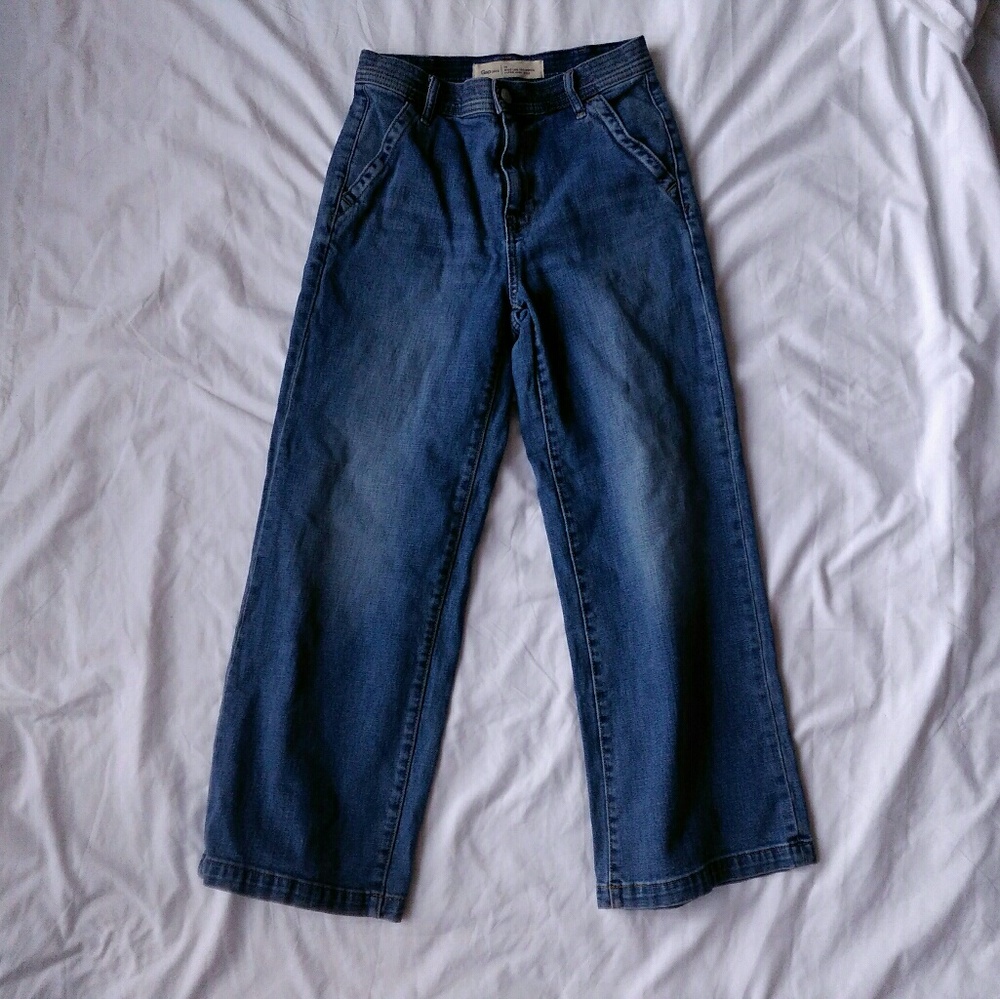 GAP highwaisted crop wide leg jeans